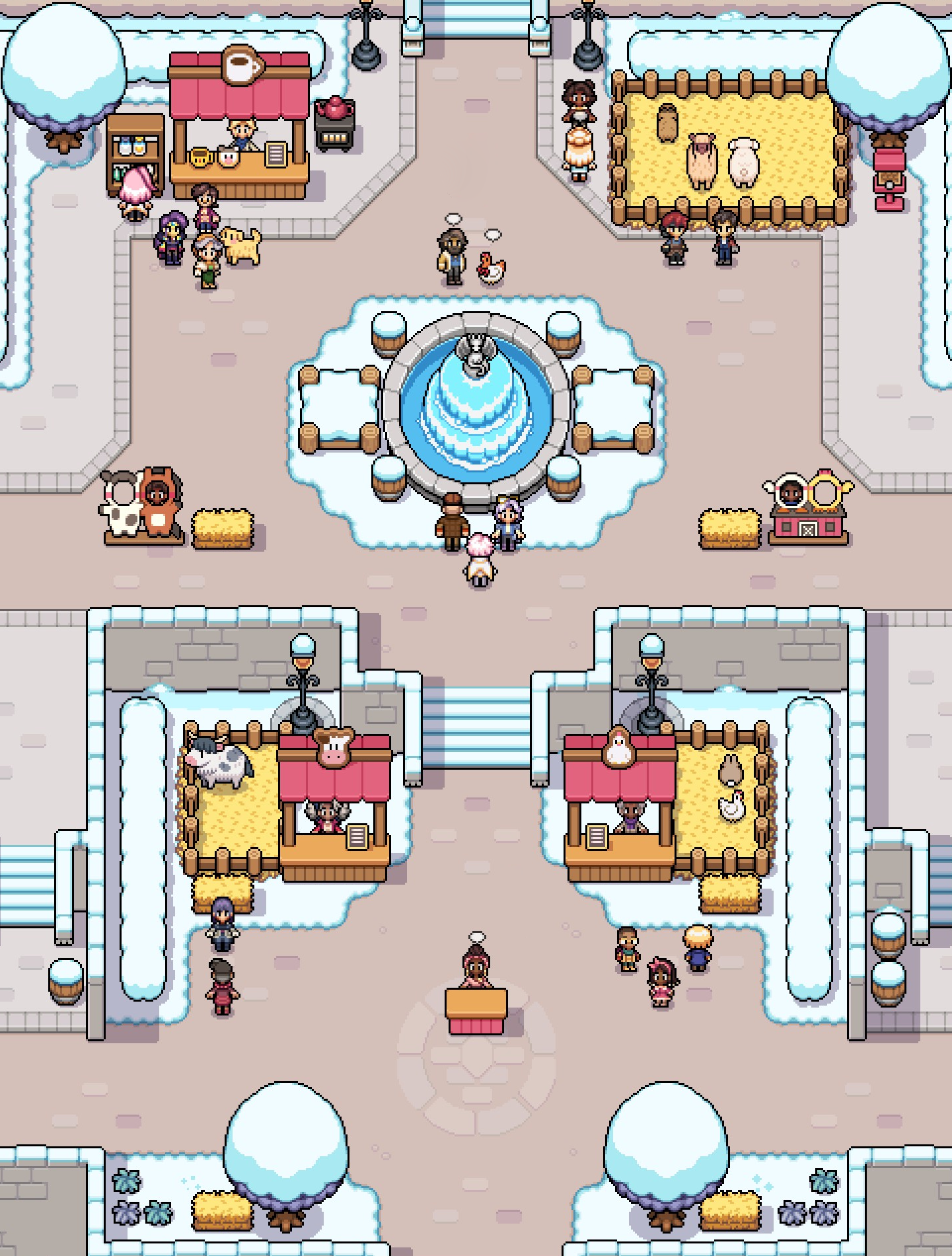 The town during the Animal Festival
